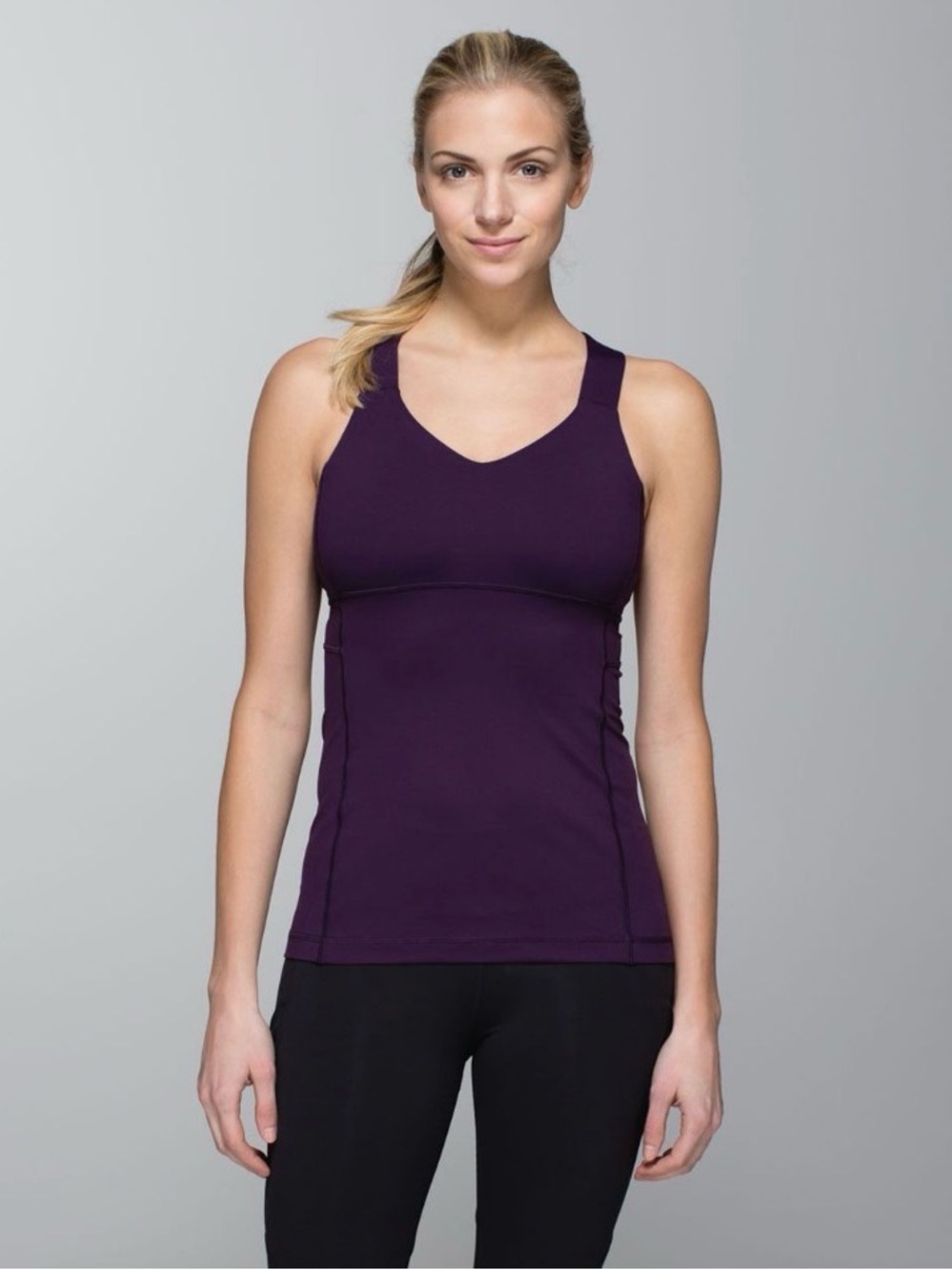 NWT Lululemon Push Your Limits Criss Cross Tank Top in Deep Zinfindel
